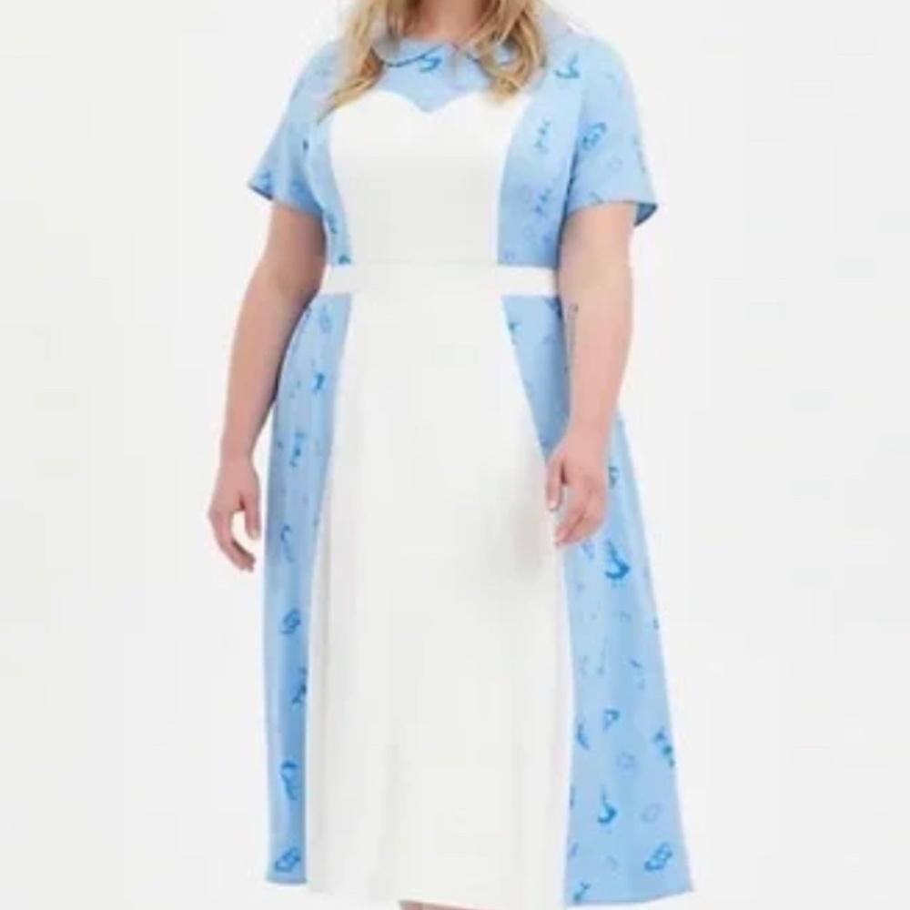 Torrid size 3 Disney NWT Alice midi dress